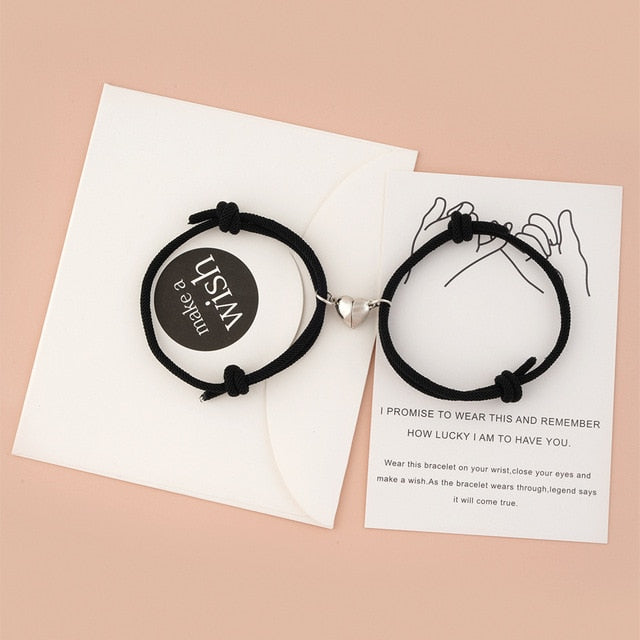 Magnetic Heart | Couples Bracelet Set